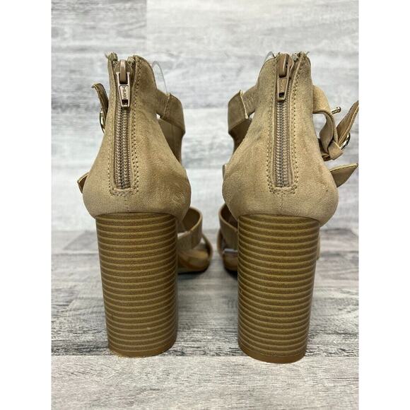 Apt. 9 Womens Size 10M Open Toe Cutout Buckle Strap Block Heel Sandals - Picture 3 of 8